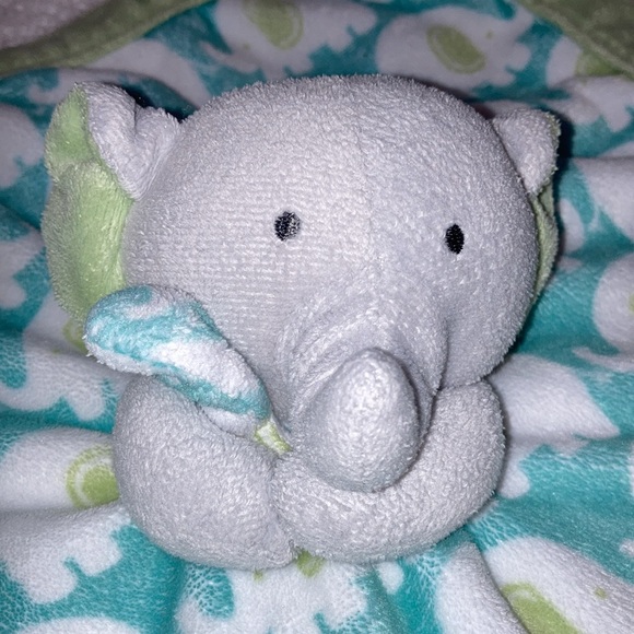 Carters Lovey Gray Bunny Rabbit 2020 Plush Toy Easter Unisex Security Blanket - Picture 2 of 6